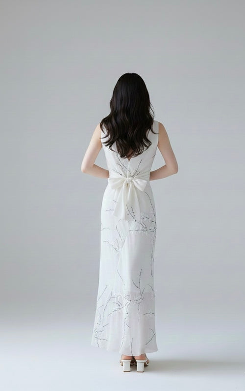 アートフル刺繍マーメイドドレス