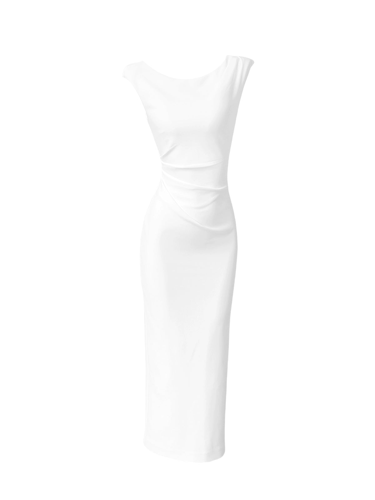 ワンショルダー・ミニフレアードレス