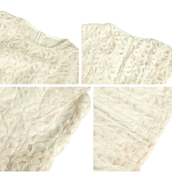 フローラル・ミディドレス